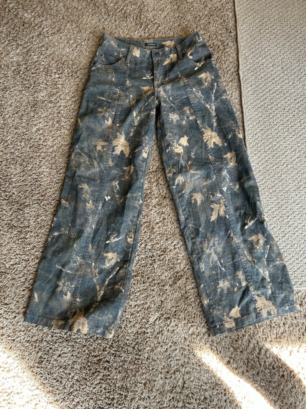 Wild Fable Leaf Camo Wide-Leg Jeans